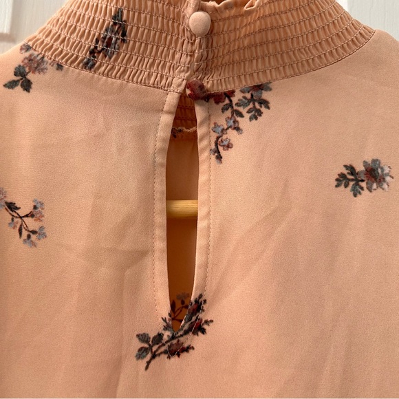 Vince Camuto Smocked Neck Ruffle Sleeve Blouse in Belini - Picture 8 of 11